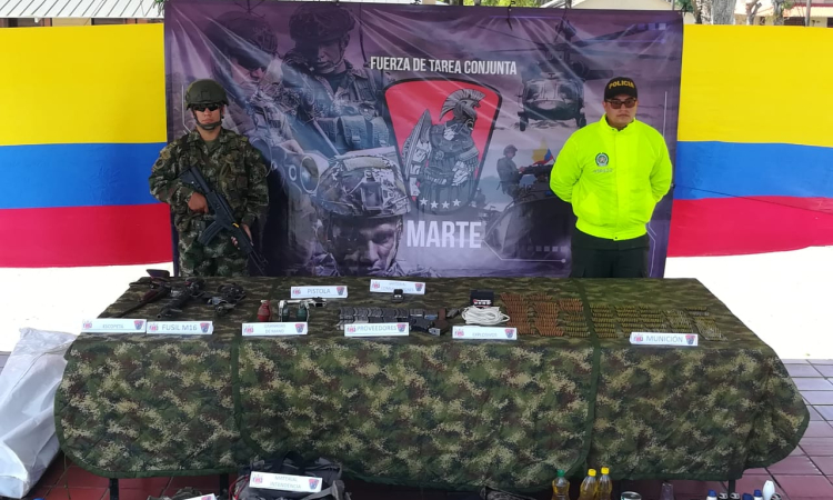Neutralizados dos integrantes del grupo armado organizado ELN en el sur de Bolívar  