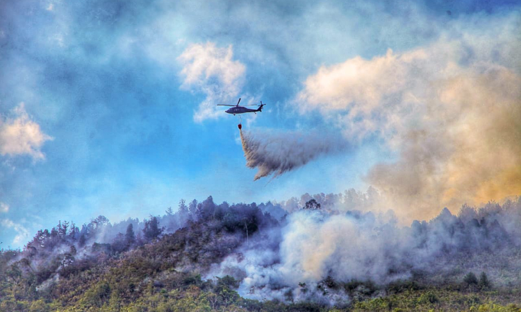 106 misiones de extinción de incendios forestales ha realizado la Fuerza Aérea Colombiana en 2019