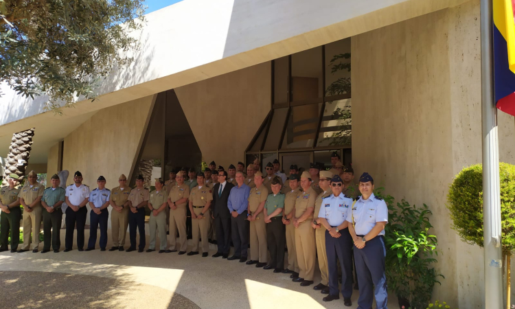 Visita geoestratégica del Curso de Altos Estudios Militares - CAEM 2019 a la Embajada de Colombia en Israel