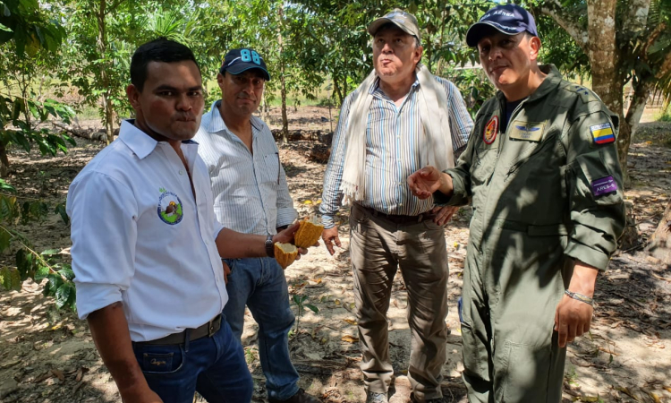 Familias  cultivadoras de cacao del Vichada, recibieron sus pagos con el apoyo de la Fuerza Aérea Colombiana