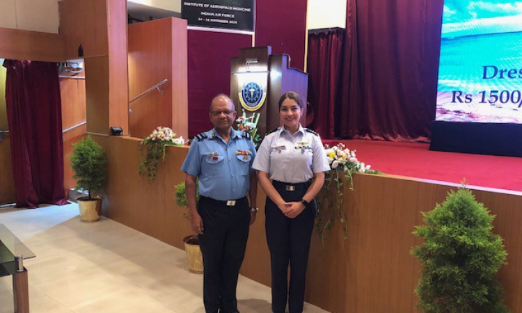Por primera vez la Fuerza Aérea comparte experiencias en Medicina Aeroespacial en la India.  