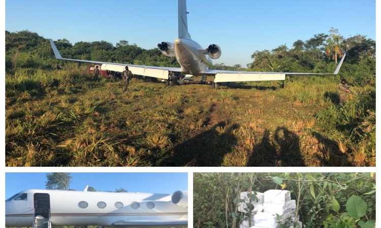 Operación de interdicción de la Fuerza Aérea Colombiana, logra la incautación de más de 2 toneladas de cocaína en Centroamérica