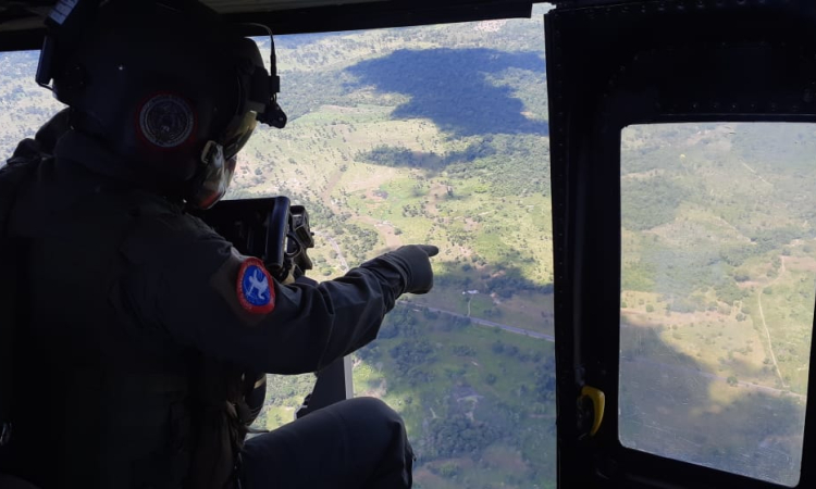 Despliegue de aeronaves para garantizar un plan retorno seguro en Arauca y Casanare