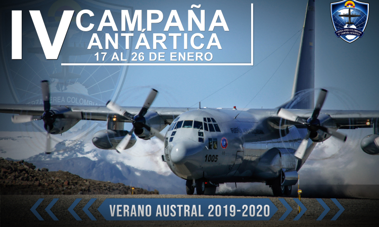 Una nueva travesía de la Fuerza Aérea Colombiana al continente blanco
