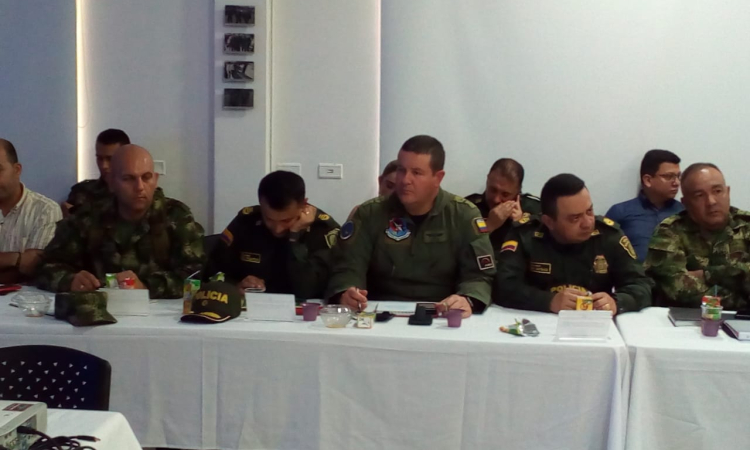 Fuerza Aérea ratificó su compromiso con el Bajo Cauca antioqueño durante consejo de seguridad