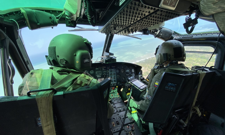 Desde el aire, la Fuerza Aérea Colombiana envía  mensajes de prevención al Caribe Colombiano