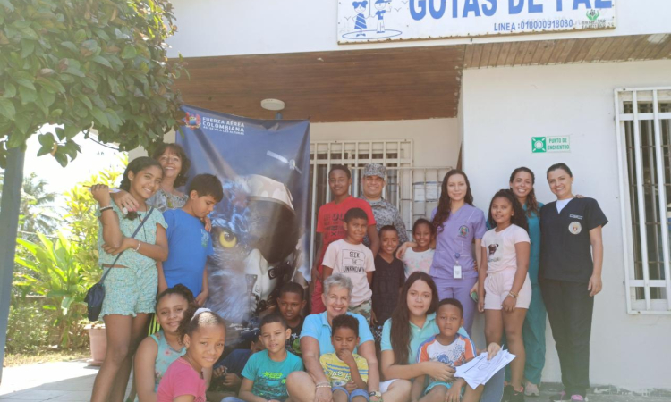 Fuerza Aérea Colombiana realiza jornada de salud a niños y niñas en San Andrés Isla