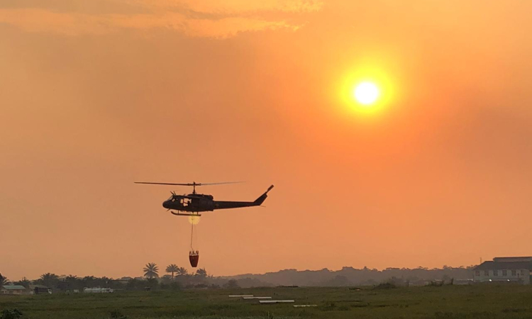 El Comando Aéreo de Combate No. 6 (CACOM6) hace frente a los incendios forestales en la región Amazónica