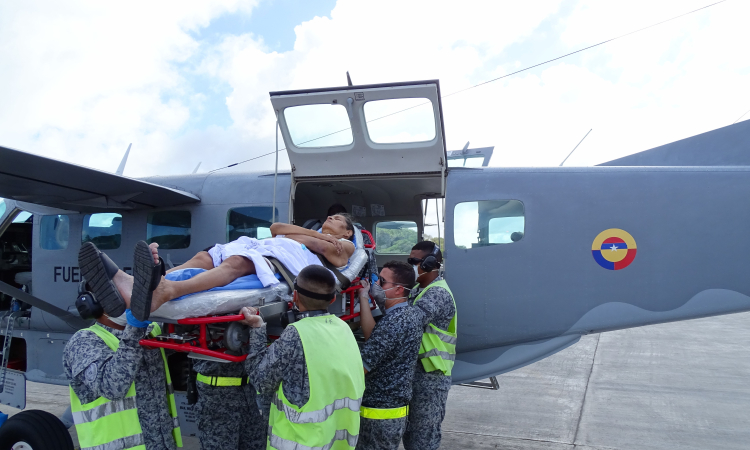 Durante la cuarentena 6 personas han sido trasladas desde Providencia hacia San Andrés por su Fuerza Aérea Colombiana 