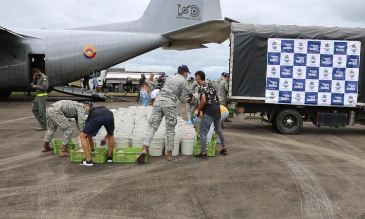 Fuerza Aérea Colombiana y Armada de Colombia comprometidos con el desarrollo integral de la Amazonía