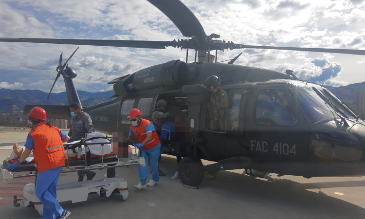 Líder comunal fue evacuado por su Fuerza Aérea Colombiana desde Frontino, Antioquia