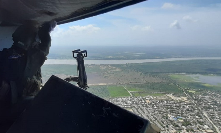 La región Caribe continua siendo monitoreada por su Fuerza Aérea Colombiana