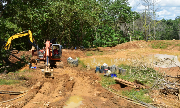Dos unidades de producción minera fueron intervenidas en Antioquia