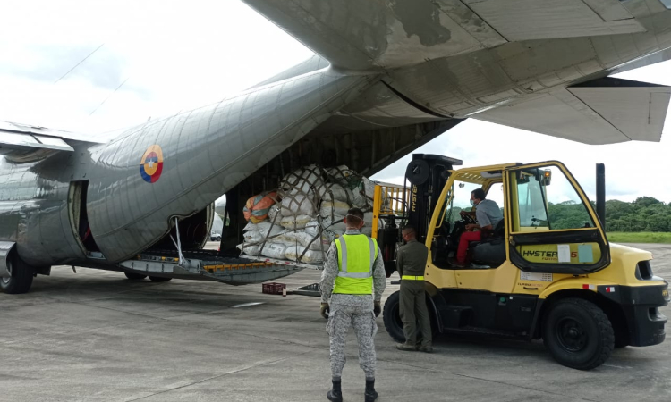 Más de mil kilogramos de material pos consumo fueron transportados desde Leticia a Bogotá