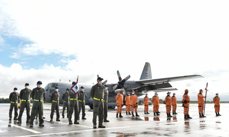 Aeronaves de su Fuerza Aérea Colombiana cumplirán misión humanitaria en Honduras