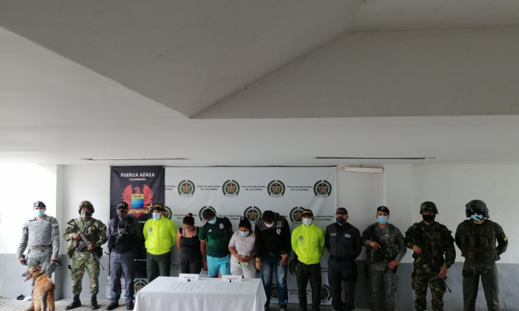 Fueron capturados cuatro personas por tráfico de estupefacientes en el Tolima