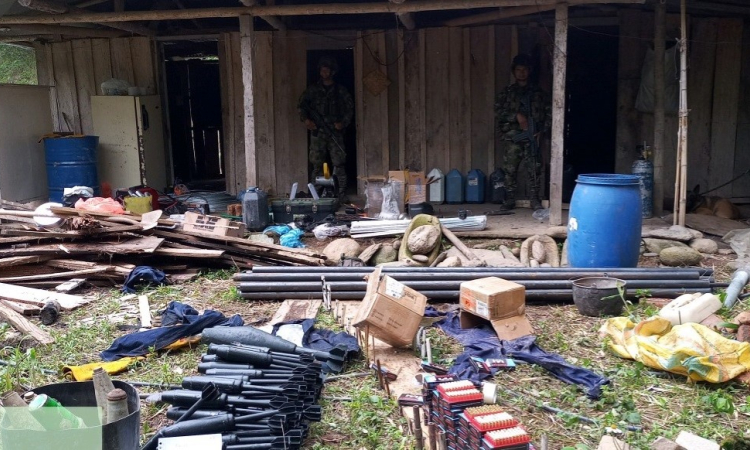 Desmantelado depósito ilegal para fabricación de explosivos en el Cauca