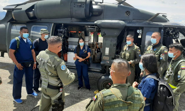 Vía aérea fueron transportados insumos médicos hasta el Bajo Cauca antioqueño