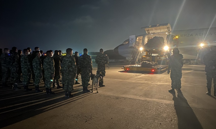 La Fuerza Aérea transporta personal que brindará seguridad a los puertos en el Caribe