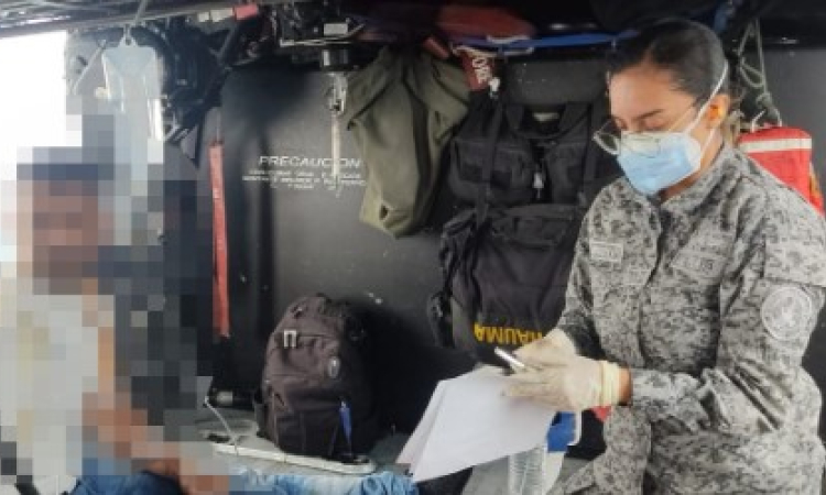 Ángel de metal de su Fuerza Aérea salva la vida de un hombre en zona rural de Antioquia  