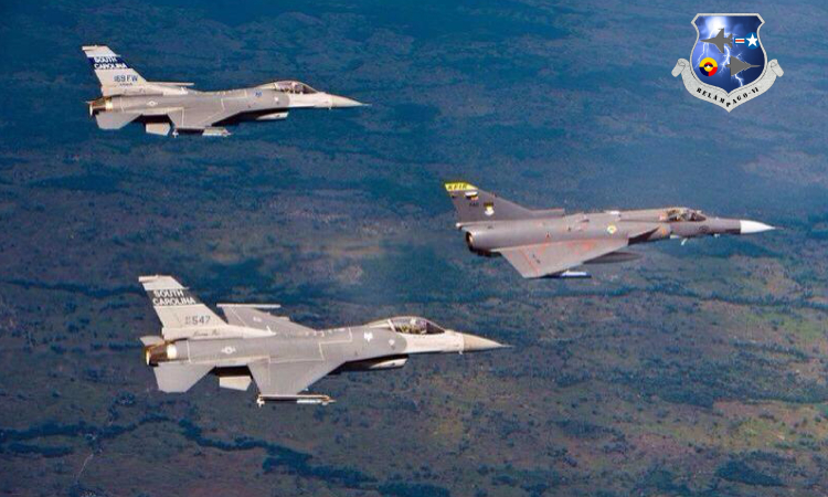 Aeronaves F16 de USAF llegan a Colombia para el Ejercicio Relámpago VI