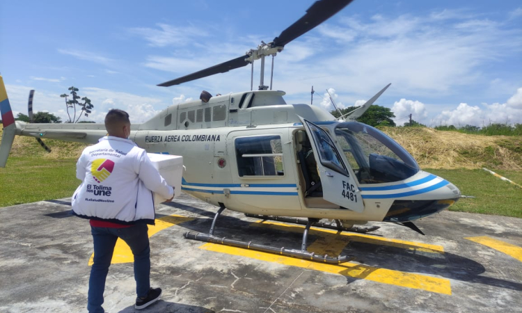 Transporte de esperanza con vacunas contra COVID 19 en el Tolima