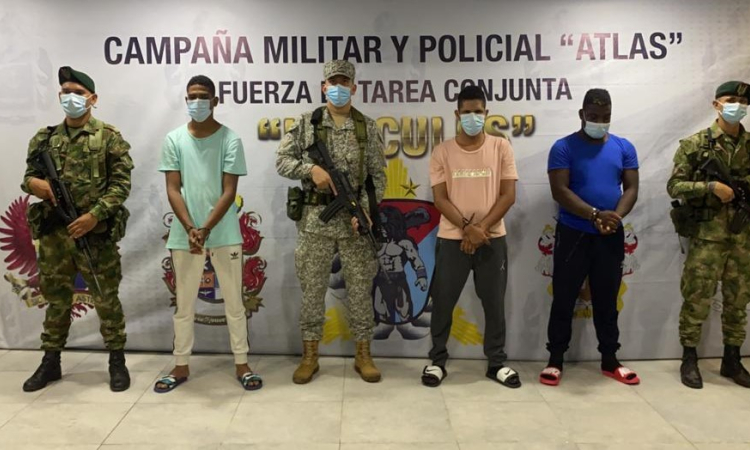 Tres capturados y una menor recuperada en operación de la Fuerza Pública en Nariño