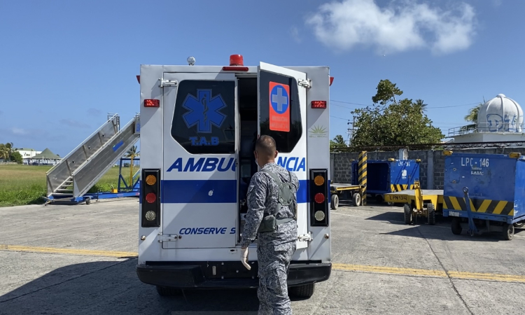 Su Fuerza Aérea Colombiana realiza cinco traslados aeromédicos en un solo día en la Isla de San Andrés y providencia
