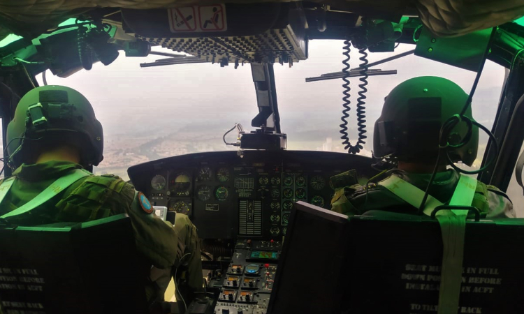 Su Fuerza Aérea Colombiana intensifica la seguridad en la capital del país