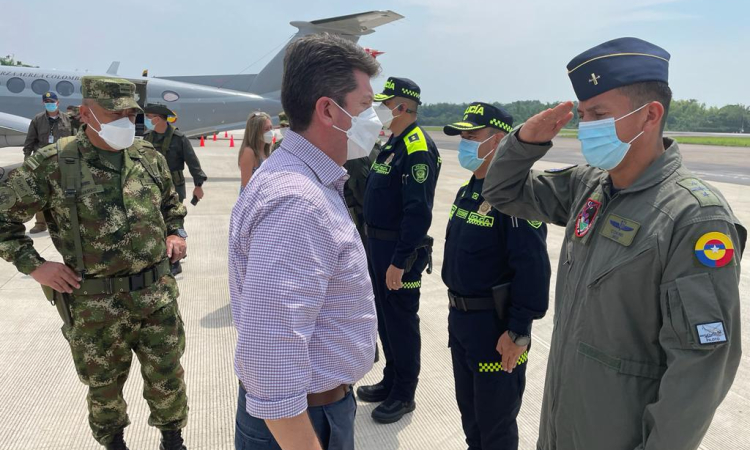 Fuerza Aérea participó en consejo de seguridad extraordinario en Caquetá