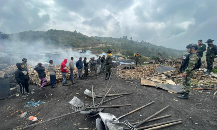 Contundentes operaciones contra la minería ilegal y el narcotráfico en Cundinamarca y Boyacá 