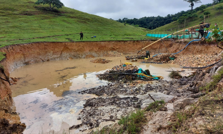 Área afectada por la minería ilegal es ubicada por su Fuerza Aérea, en Caquetá