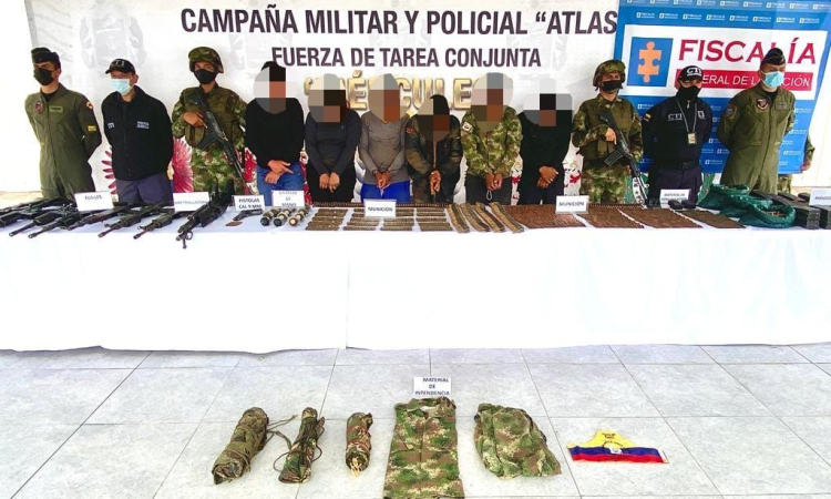 Capturados 6 integrantes de Grupo Armado  Organizado Residual en Tumaco