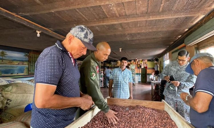 Más toneladas de cacao vichadense son transportadas por su Fuerza Aérea