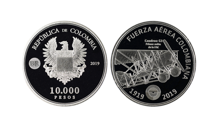 Moneda conmemorativa de los Cien (100) años de la Fuerza Aérea Colombiana