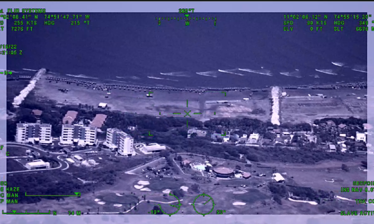 Las playas del Caribe son monitoreadas desde el aire