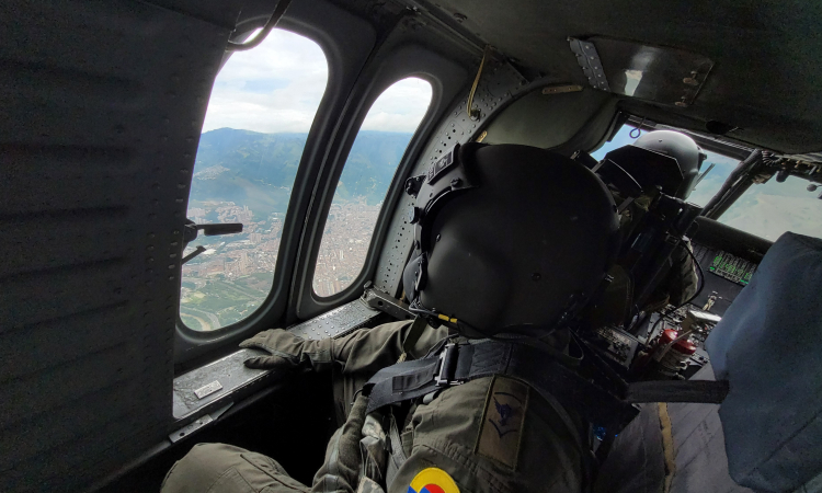 Aeronaves de su Fuerza Aérea monitorean la seguridad de Antioquia y Chocó durante la jornada electoral