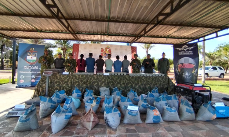 Con operación de la Fuerza Pública se logra la incautación de más de 400 kg de metales fundidos en Vichada