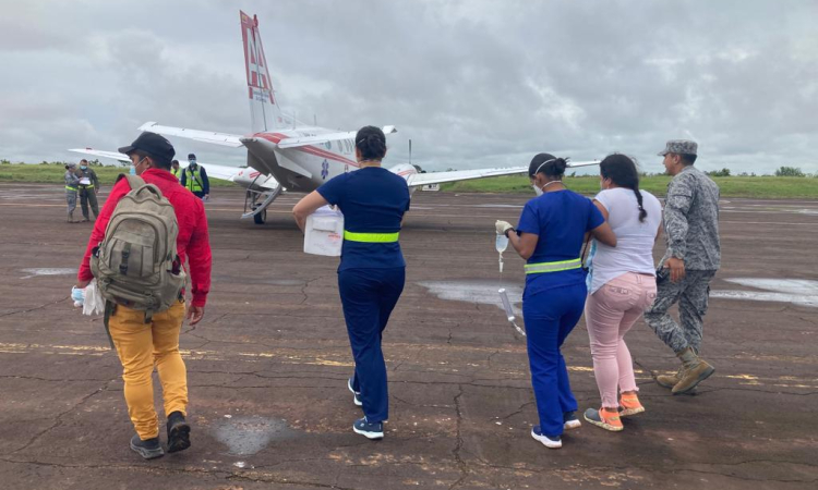 Oportuna atención médica recibió mujer vichadense en el Grupo Aéreo del Oriente 
