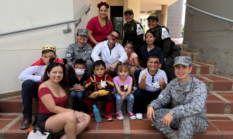 Niños y niñas en condición de discapacidad celebraron su día en la Base Aérea Marco Fidel Suárez en Cali 