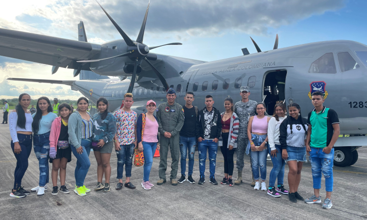 Un sueño hecho realidad gracias a la labor de su Fuerza Aérea Colombiana 