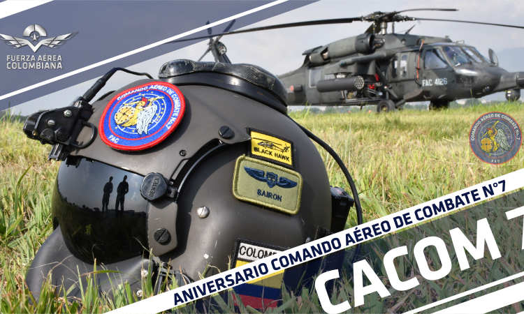 El Comando Aéreo de Combate No.7 conmemora 10 años protegiendo el suroccidente del país 
