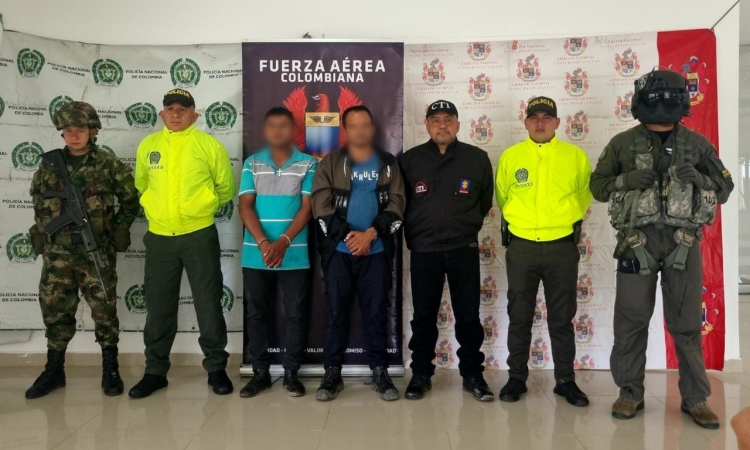 Exitosa operación, permitió la captura dos integrantes de Grupo Armado Residual en el Tolima 