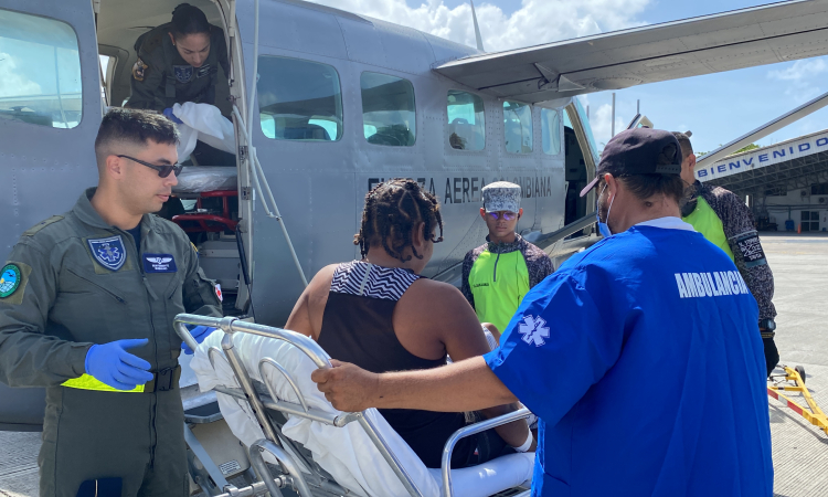 Hombre de la Isla de Providencia fue trasladado en una aeronave medicalizada Caravan C208-B