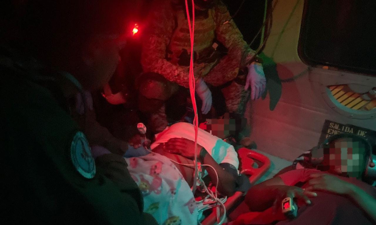 Durante vuelo madre gestante inicia labores de parto en Antioquia, a bordo de helicóptero Fuerza Aérea