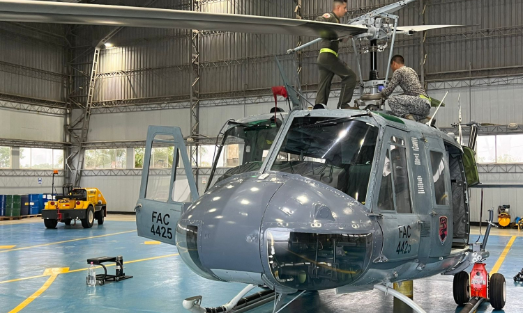 Mantenimientos rigurosos en las aeronaves de la Fuerza Aérea garantizan la protección del Oriente Colombiano 