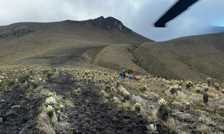 Fuerza Aeroespacial Colombiana se une a las labores de búsqueda de montañista desaparecido