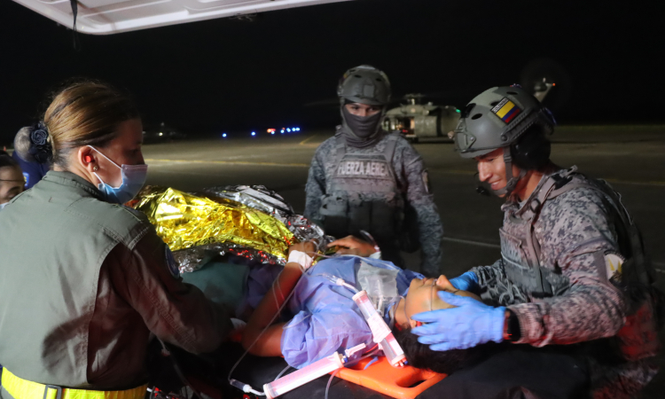 Mujer fue trasladada desde La Macarena en helicóptero para salvar su vida