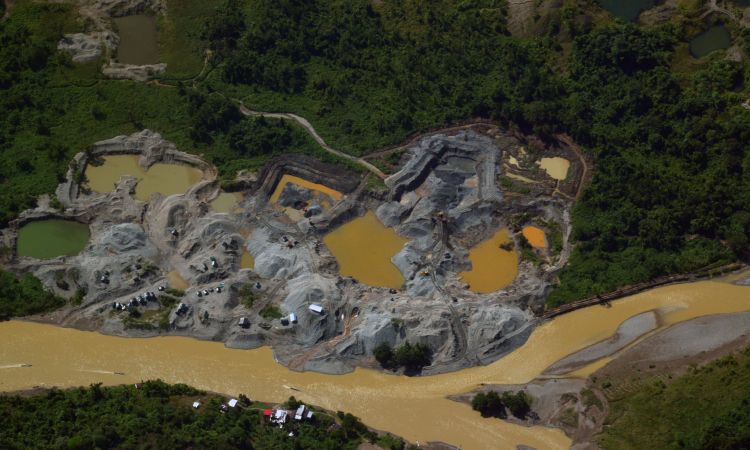 Desmantelada zona de extracción de yacimientos mineros en el Cauca