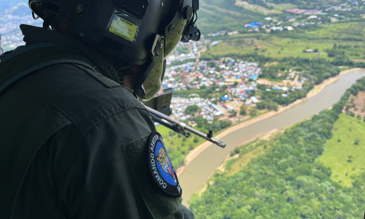 Principales vías del Caquetá y Putumayo son monitoreadas  por su Fuerza Aeroespacial Colombiana